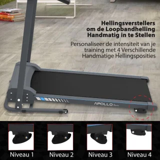 Inklapbare loopband – Zwart