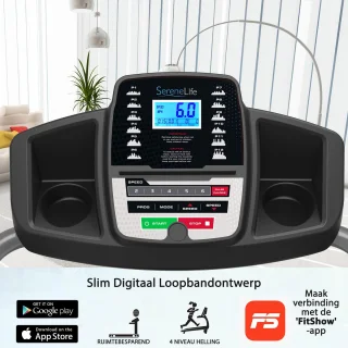 Inklapbare loopband – Zwart