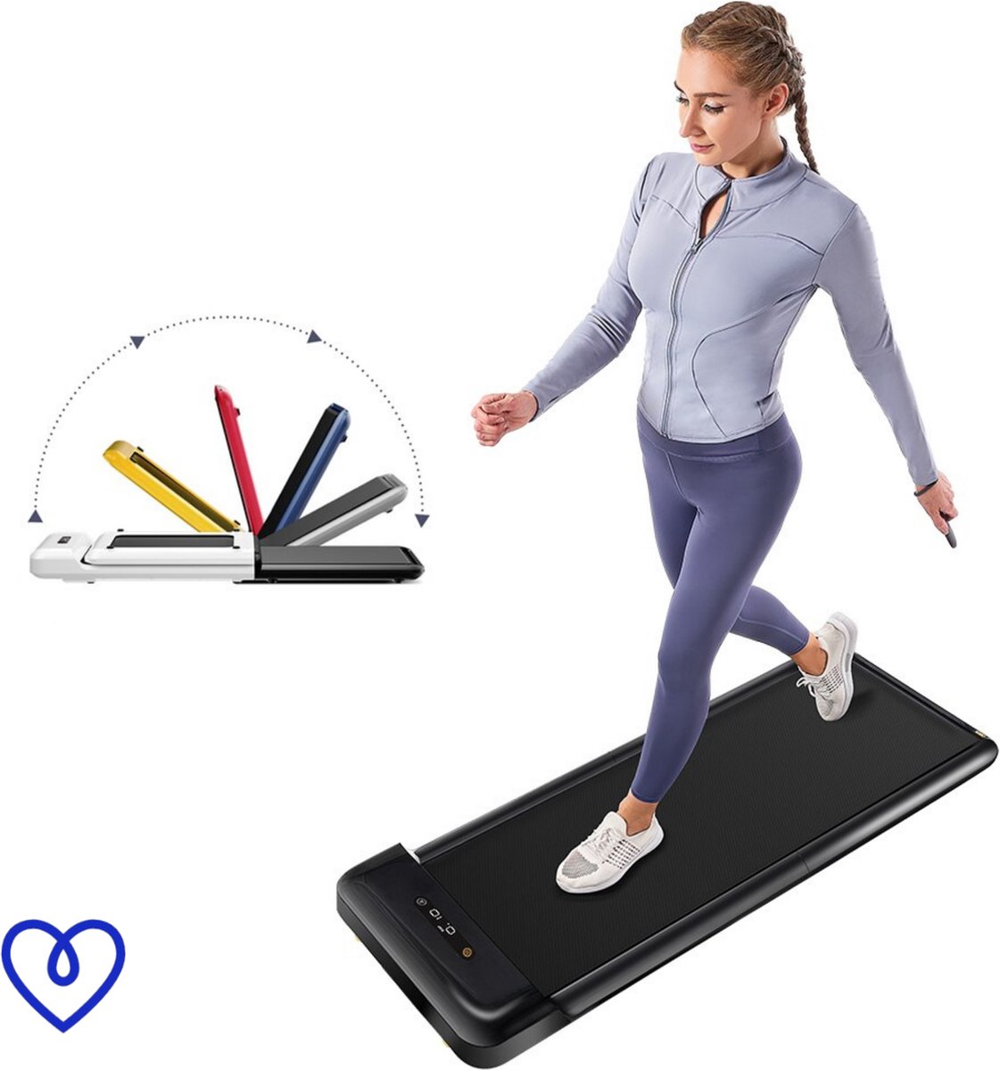 De KingSmith WalkingPad C2 Elektrische Inklapbare Loopband Zwart in één oogopslag