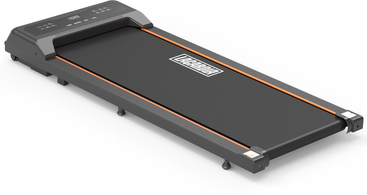 De LaCardia elektrische loopband walking pad oranje in één oogopslag