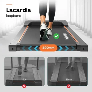 LaCardia elektrische loopband walking pad oranje