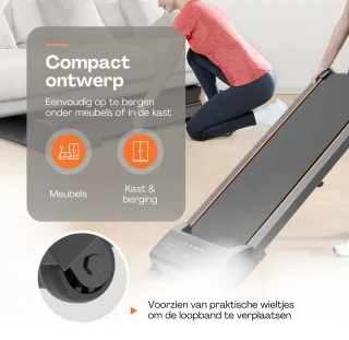LaCardia elektrische loopband walking pad oranje