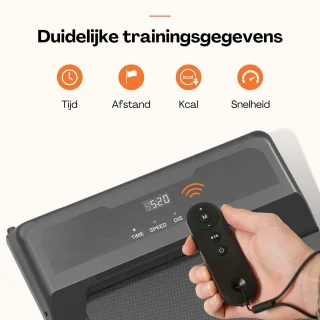 LaCardia elektrische loopband walking pad oranje