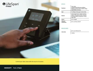 LifeSpan TR1200 Bureauloopband Smart Console SC130