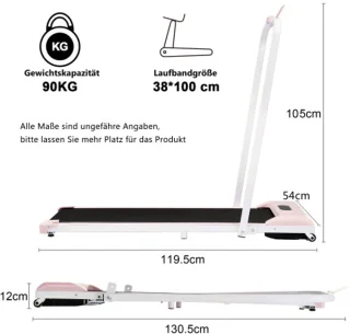 Loopband 2-in-1 met afstandsbediening LED-display Bluetooth