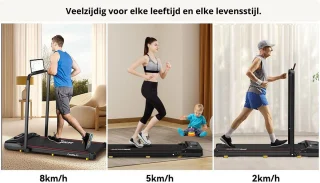 Loopband 3-in-1 opvouwbaar - Blauw