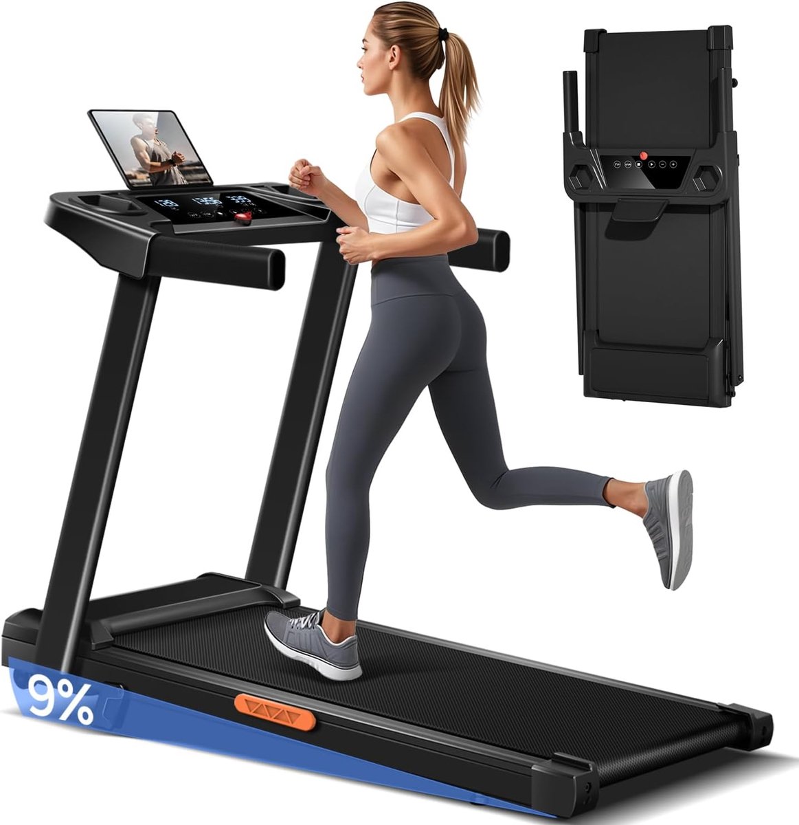De Loopband Inklapbaar 3.0 PK 12 KM/H 12 Programma's in één oogopslag
