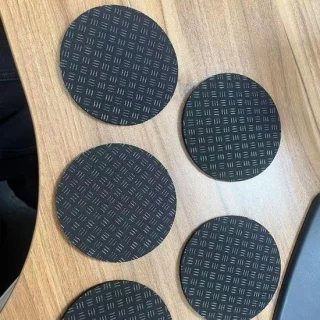 Loopband mat - schuim onderlegger - 8 stuks - zwart