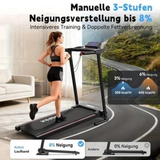 Loopband met verstelbare helling en handrails