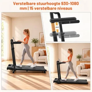 Loopband verstelbare tafel - zwart