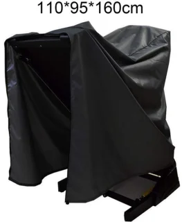 Loopbandafdekking van Oxford-doek, zwart, 110 x 95 x 160 cm