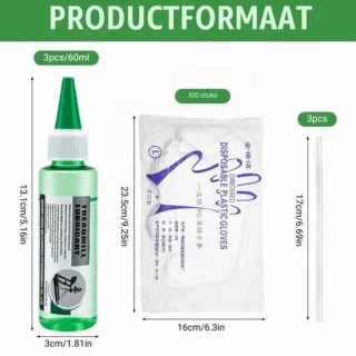 Loopbandolie van siliconen, 3 stuks