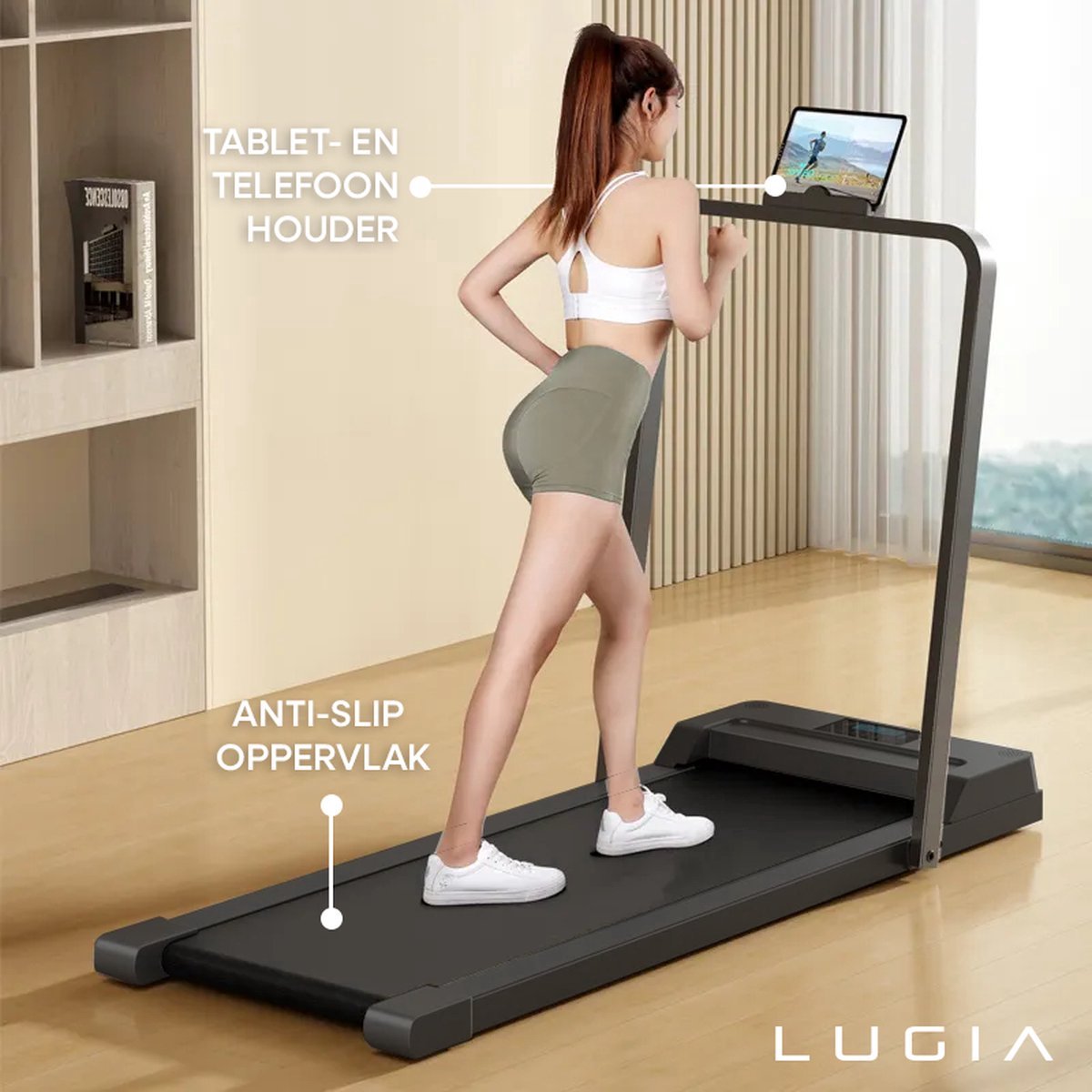 Wat vinden we goed aan de Lugia Fit Plus Inklapbare Loopband 1-10 km/u