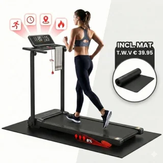 Lux-Motion 009: compacte en stille loopband voor thuiswandelaars en beginnende joggers