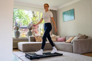 MATCHU Wandelband Walking Pad Mini zwart