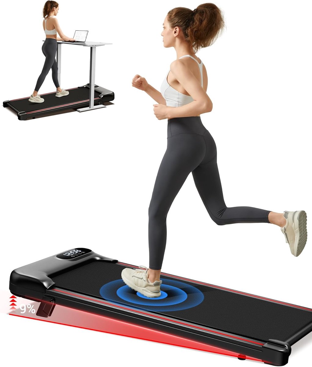 De Max Loopbandbureau Loopmat 1-8 KM/H 2,5PK Motor in één oogopslag
