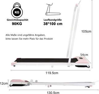 Merax 2-in-1 Opvouwbare Loopband
