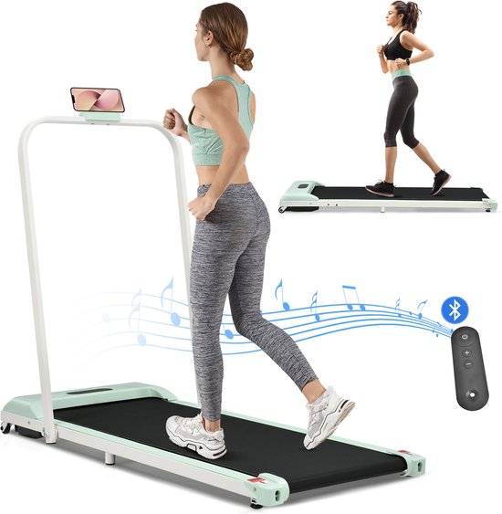 Merax 2-in-1 Opvouwbare Loopband — compact bewegen tijdens werk en thuis
