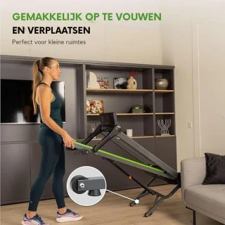 MMP® Loopband Inklapbaar - Zwart
