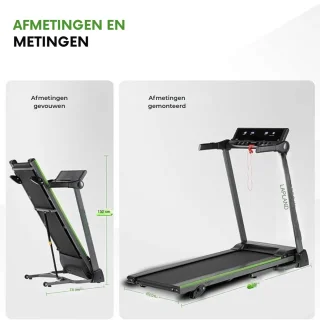 MMP® Loopband Inklapbaar - Zwart