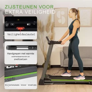 MMP® Loopband Inklapbaar - Zwart