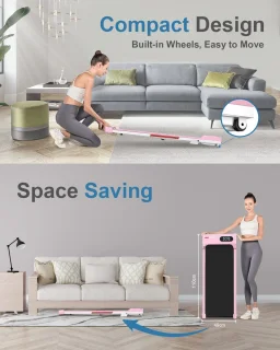 Opvouwbare 4-in-1 Loopband 2,5 PK Roze