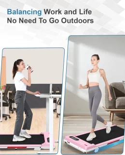 Opvouwbare 4-in-1 Loopband 2,5 PK Roze