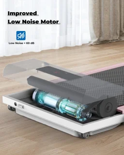 Opvouwbare elektrische loopband 2-in-1 roze