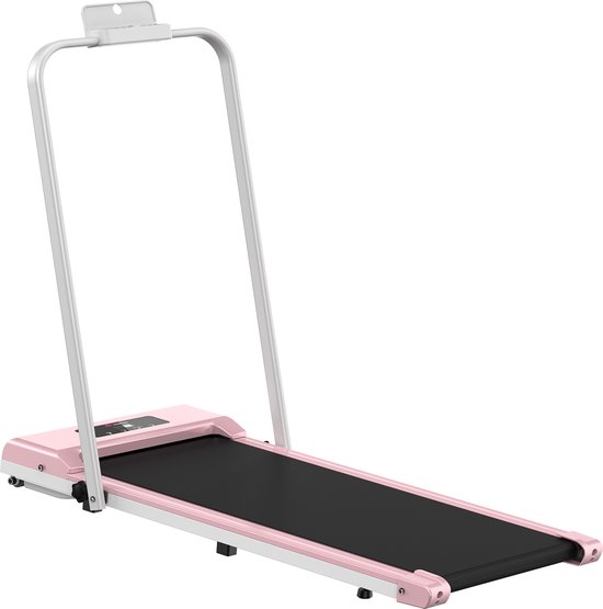 Opvouwbare elektrische loopband 2-in-1 roze review