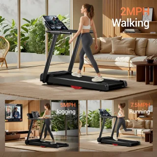 Opvouwbare elektrische loopband 2,5 pk (1800 W) - 12 km/u