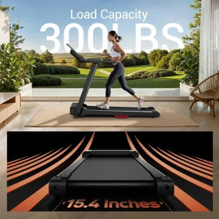Opvouwbare elektrische loopband 2,5 pk (1800 W) - 12 km/u