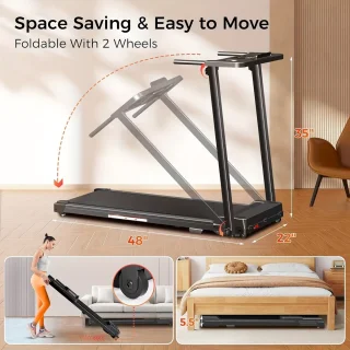 Opvouwbare elektrische loopband