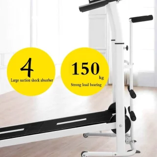 Opvouwbare mechanische loopband wit