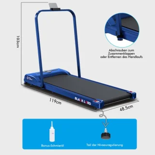 Opvouwbare Walking Pad Loopband voor Onder-bureau