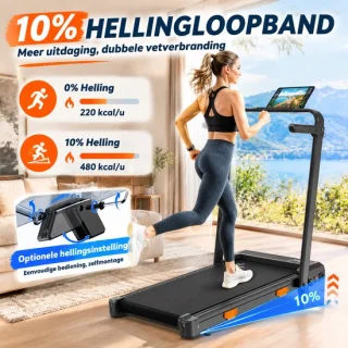 Opvouwbare walking pad met helling
