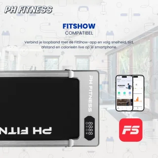 PH Fitness B1S Loopband – Grijs