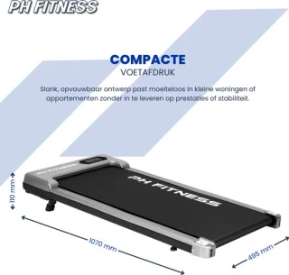 PH Fitness B1S Loopband – Grijs