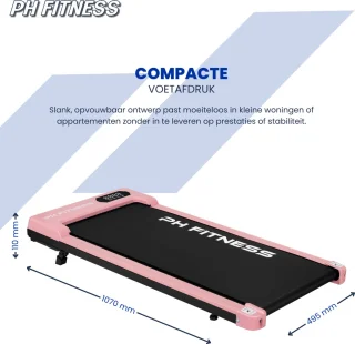 PH Fitness CR-B1S Loopband Roze