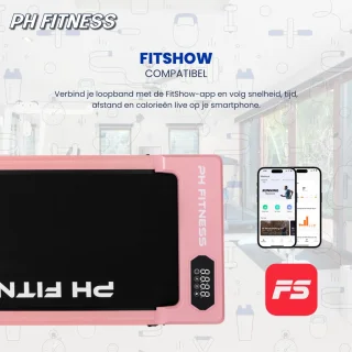 PH Fitness CR-B1S Loopband Roze