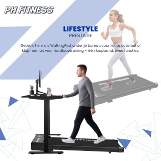 Wat vinden we goed aan de PH Fitness CR-B3 Loopband - Zwart