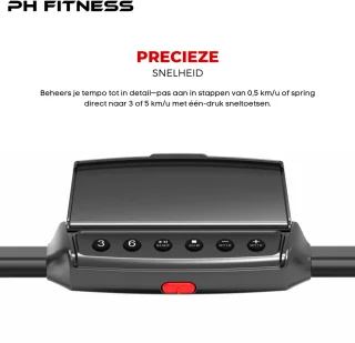 PH Fitness Loopband 10 km/u 1.5PK Opvouwbaar