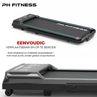 PH Fitness Loopband 10 km/u 1.5PK Opvouwbaar