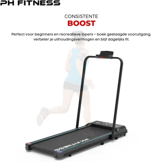 PH Fitness Loopband 10 km/u 1.5PK Opvouwbaar