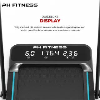 PH Fitness Loopband 10 km/u 1.5PK Opvouwbaar
