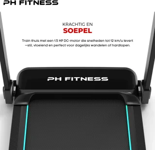 PH Fitness TH-900 Loopband Opvouwbaar 1.5PK 12 km/u