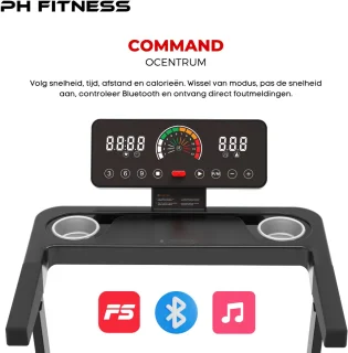 PH Fitness TH-900 Loopband Opvouwbaar 1.5PK 12 km/u