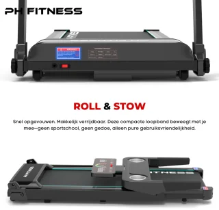 PH Fitness TH-900 Loopband Opvouwbaar 1.5PK 12 km/u