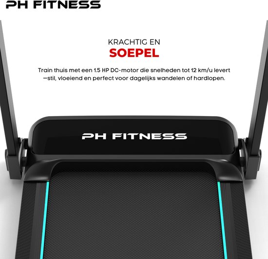 PH Fitness TH-900 Loopband Opvouwbaar 1.5PK 12 km/u review