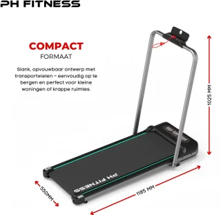 PH Fitness WP-400 Loopband Opvouwbaar