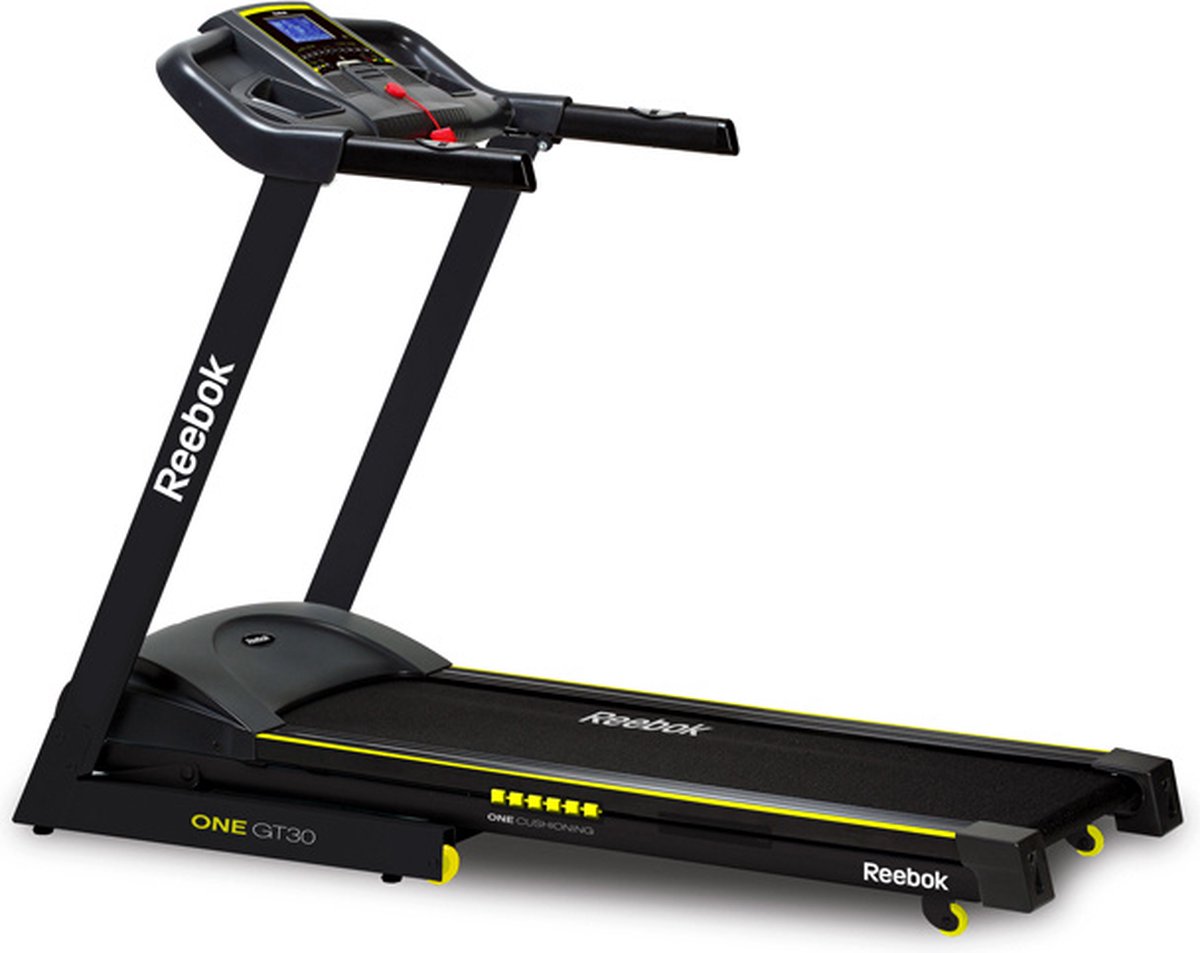 De Reebok Loopband GT30 Black/Yellow in één oogopslag